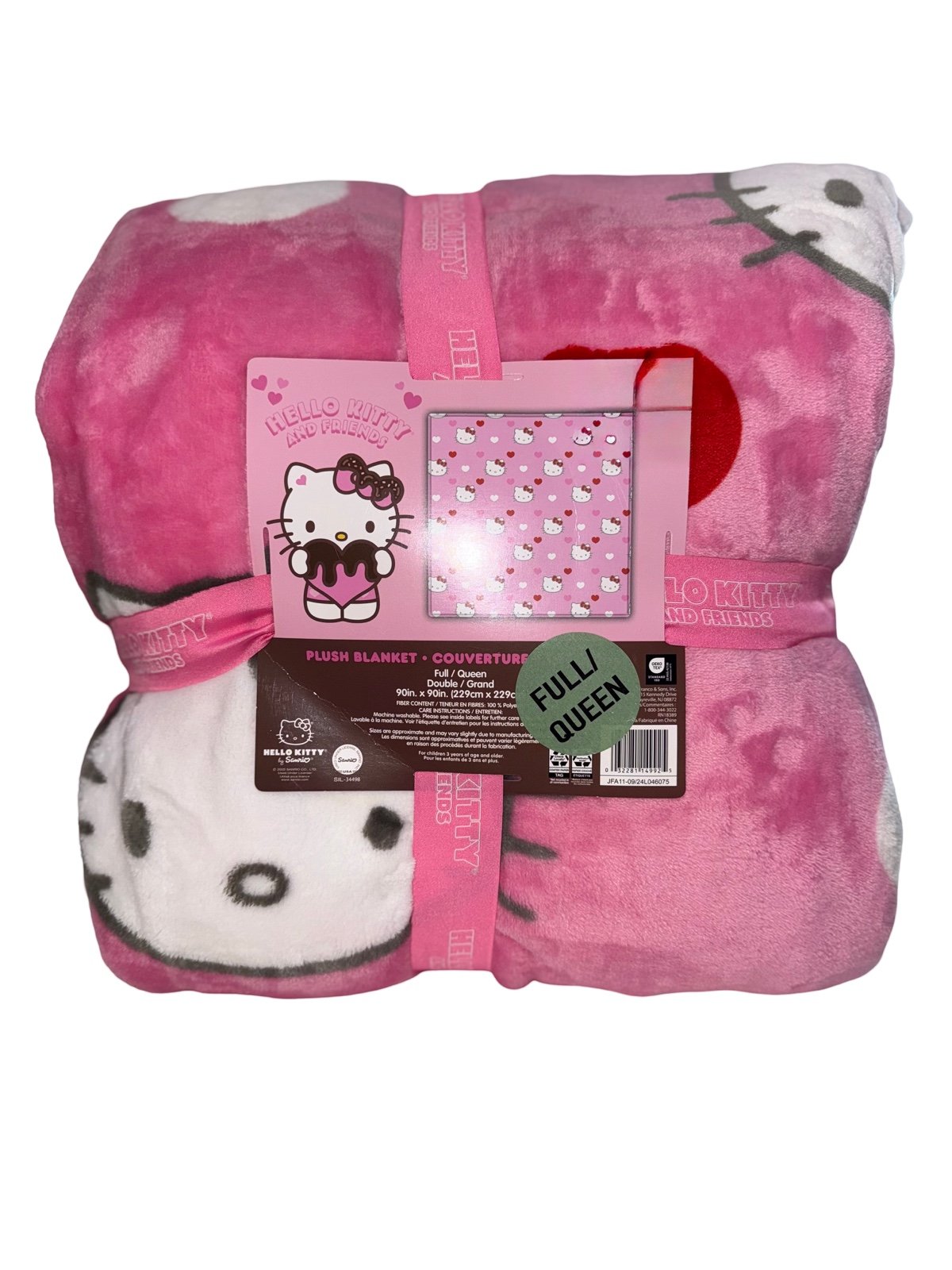 Hello Kitty Full/queen Plush Blanket