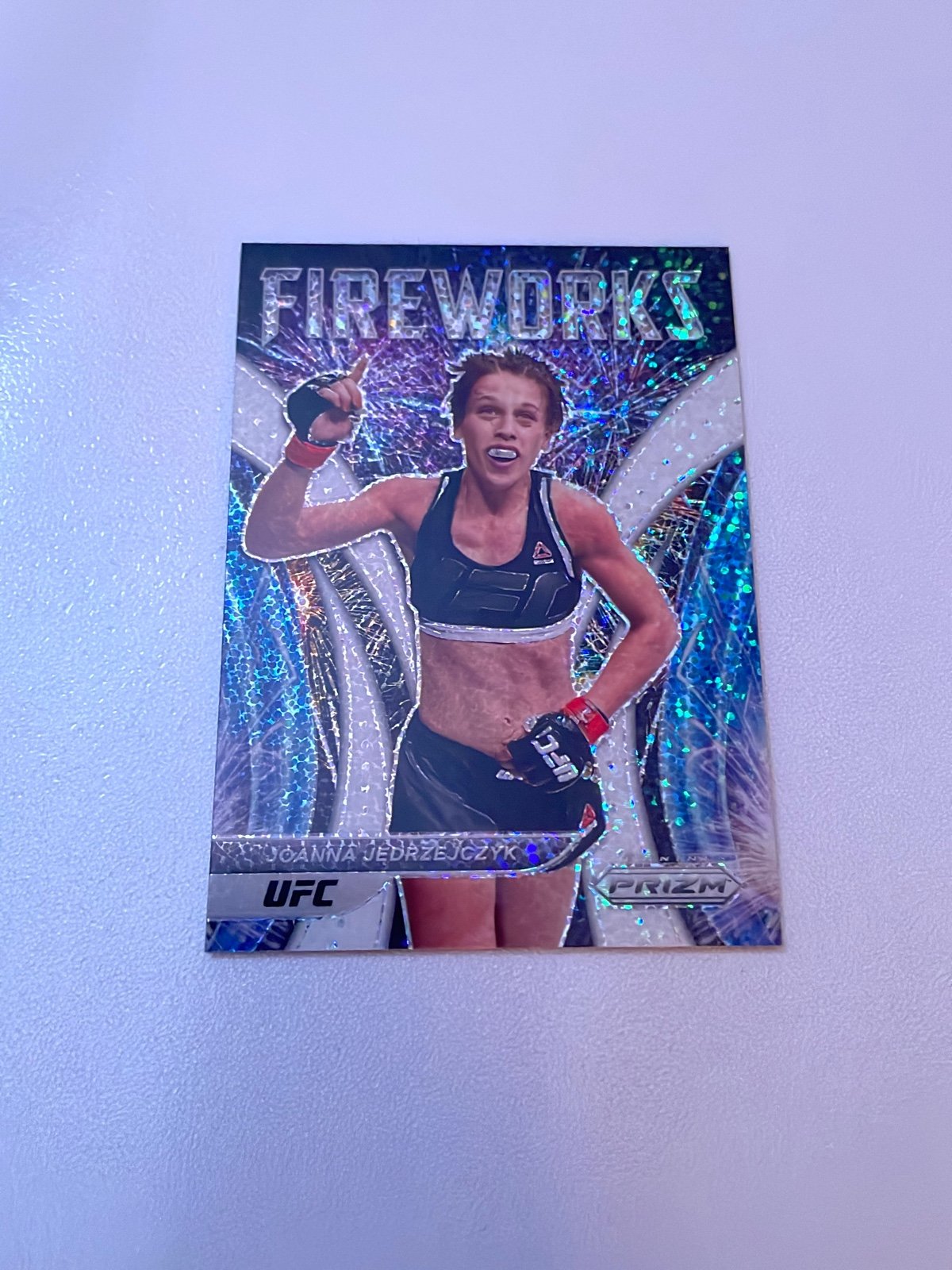 2022 Panini Prizm Joanna Jedrzejczyk White Sparkle SSP