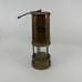 Vintage Copper & Brass Miners Lamp Ashington Colliery