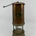 Vintage Copper & Brass Miners Lamp Ashington Colliery