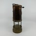 Vintage Copper & Brass Miners Lamp Ashington Colliery