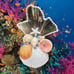 Tropical Wedding Cake Topper/Centerpiece