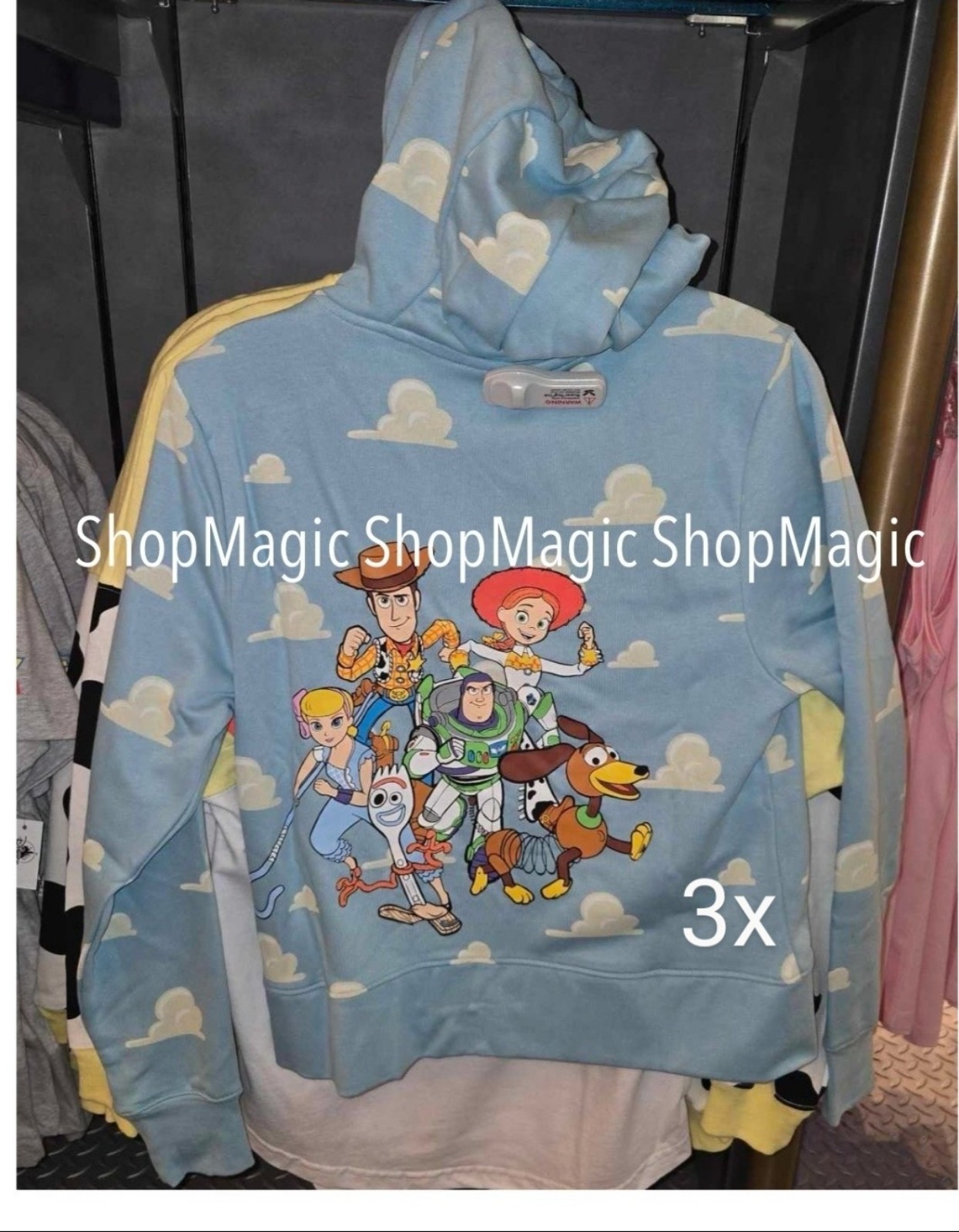 Disney Parks Disney Pixar Toy Story Cloud Zip Up Hoodie- Rex Alien Sheep