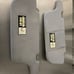 2003-06 Hyundai Accent Driver Passenger Sun Visor Left Right Set Sunvisor Grey