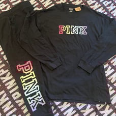 VS PINK LONG SLEEVE TEE & JOGGER