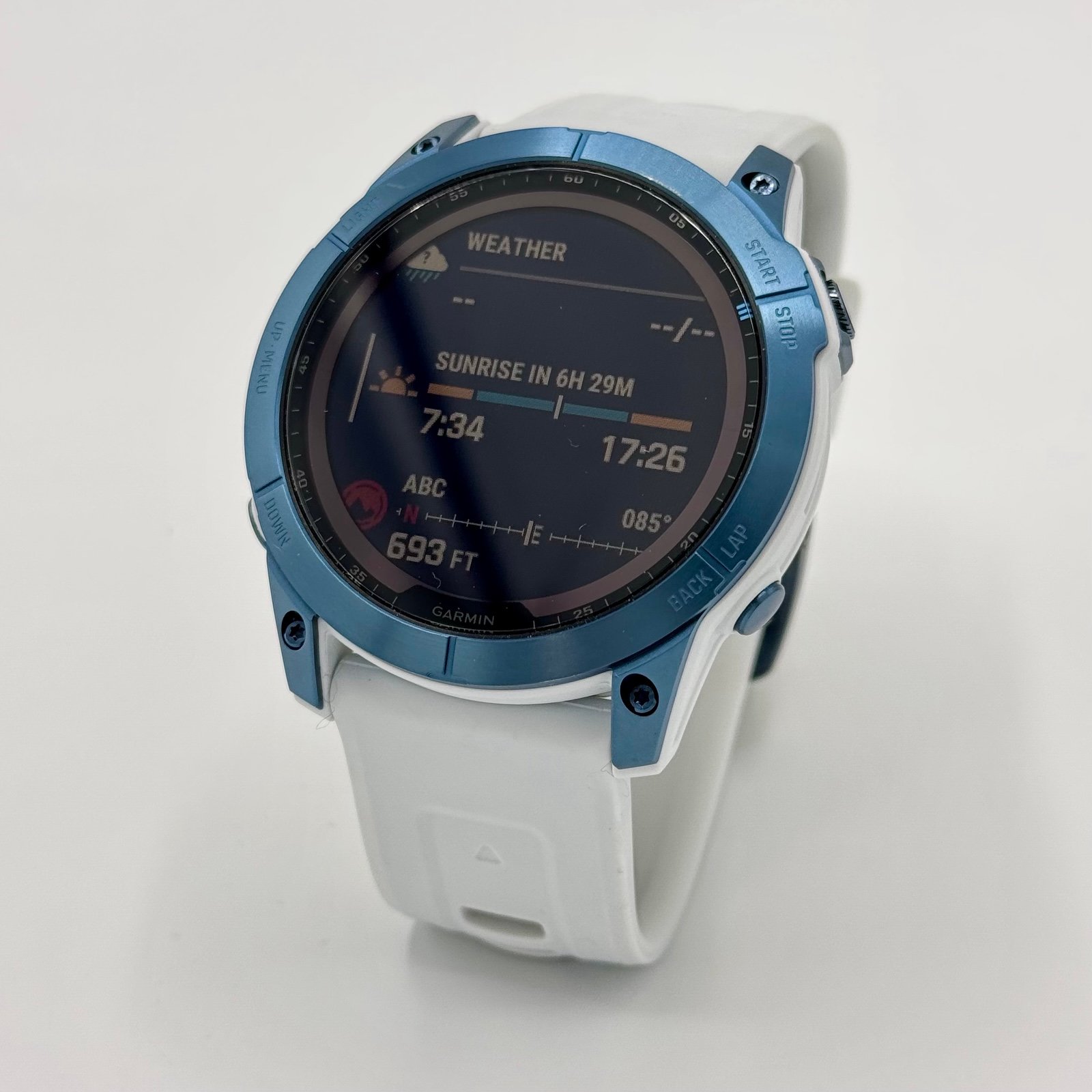 Garmin Fēnix 7X Sapphire Solar 51mm Smart Watch Blue white