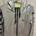 PINK Victoria’s Secret RARE Silver Sweatshirt with Hoodie with Black Lettering