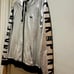 PINK Victoria’s Secret RARE Silver Sweatshirt with Hoodie with Black Lettering