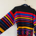 VINTAGE OBERMEYER black colorful stripe 70s ski sweater