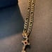 FIGARO 22” YELLOW GOLD GP WITH 1.5 CROSS RUBY NEW GIFT BOX !!