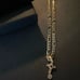 FIGARO 22” YELLOW GOLD GP WITH 1.5 CROSS RUBY NEW GIFT BOX !!