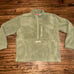 SUPREME (FW21) Polartec Half Zip Pullover Box Logo Fleece Jacket Olive Green NWT