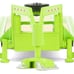 Gooseneck Trailer Lime Green with Red and White Conspicuity Stripes Hobby Exclu