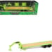 Gooseneck Trailer Lime Green with Red and White Conspicuity Stripes Hobby Exclu