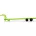 Gooseneck Trailer Lime Green with Red and White Conspicuity Stripes Hobby Exclu