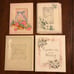 VINTAGE Greeting Cards (Folders) With Box, 1930's-1950's, 8 Cards Total, GOOD!