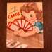 VINTAGE Greeting Cards (Folders) With Box, 1930's-1950's, 8 Cards Total, GOOD!