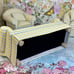 Vintage 1990s Miniature Dollhouse Replica Decor Lee's Line Yellow Blue Stripe
