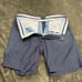 Peter Millar Crown Crafted Mens Size 35 Navy Stealth Art Deco Performance Shorts