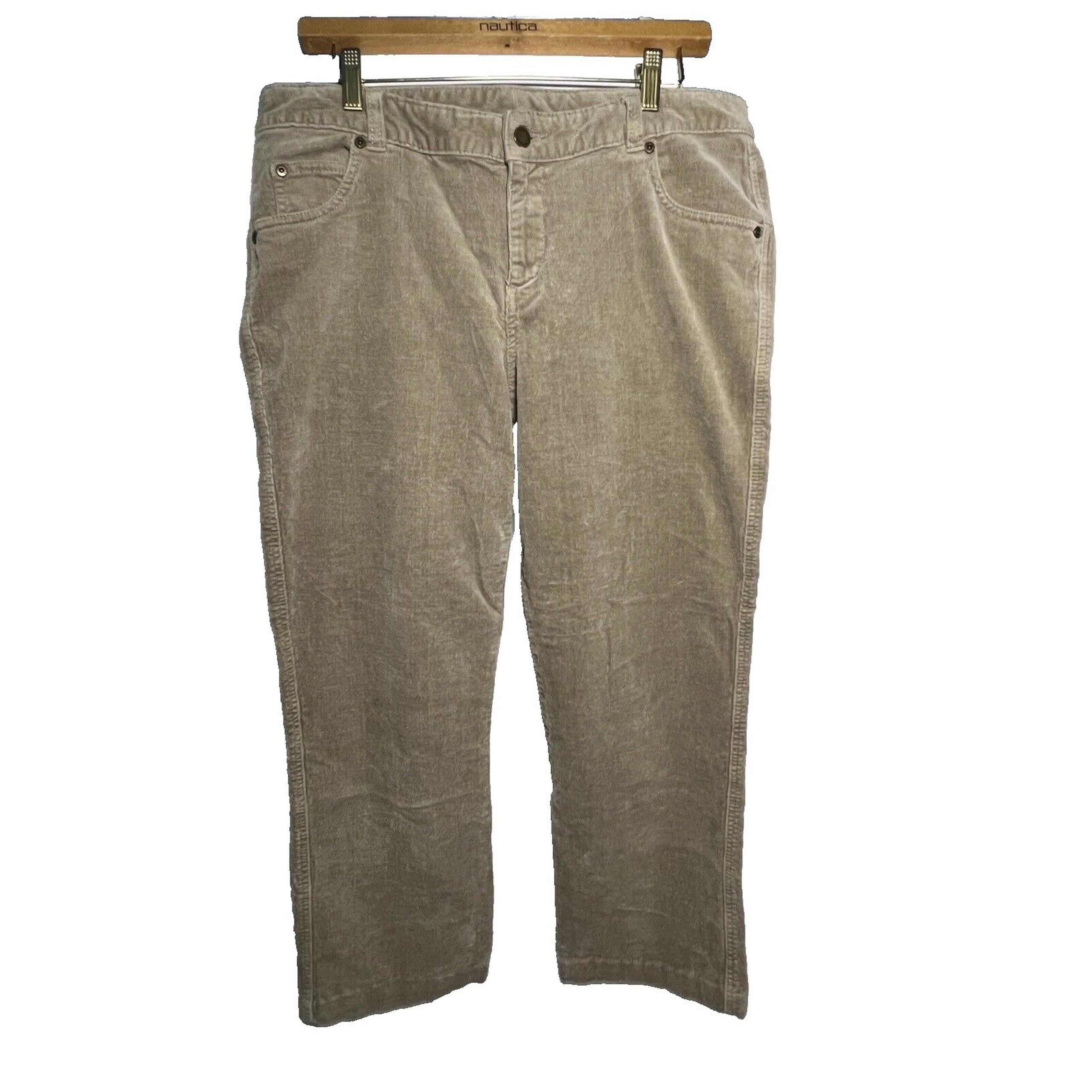 Woolrich Corduroy Pants Womens 37 x 26" Beige Corduroy Flat Front Vintage