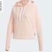 ADIDAS | Aeroready Coral Orange & White Terry Cloth Hoodie Women’s Size Large
