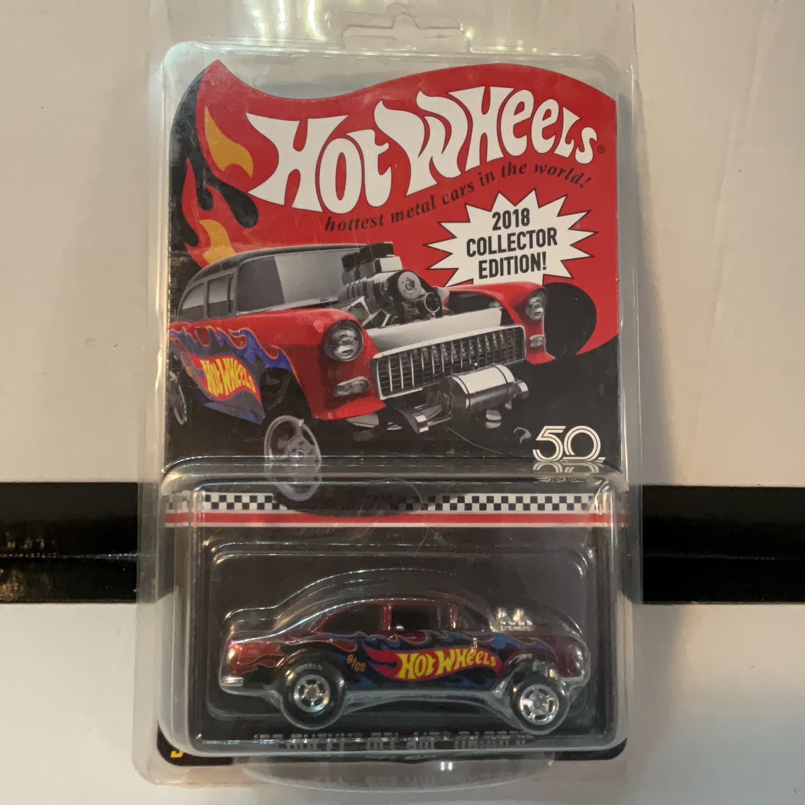 Hot Wheels RLC 2018 Collectors Edition 55 Chevy Bel Air Gasser (ROMEO1)