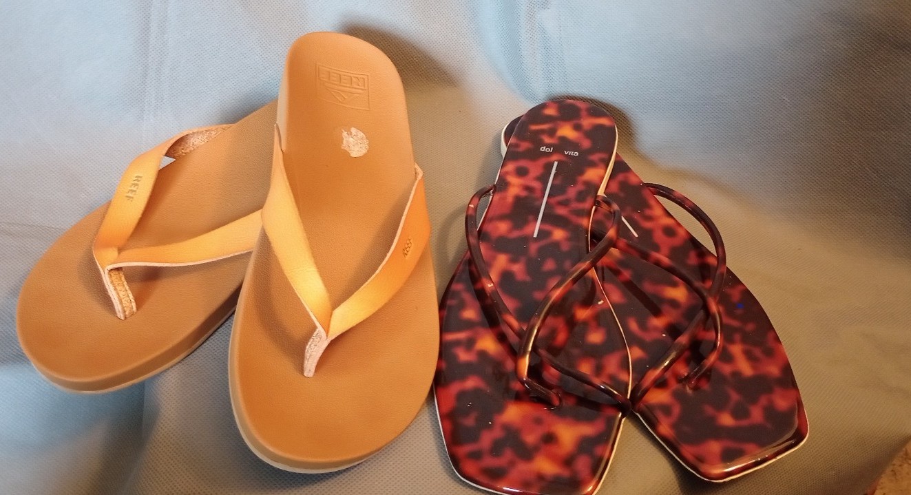Flip Flop Sandals Two Pairs Bundle Dolce Vita & Reef Size 9