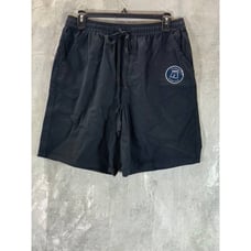 Karen Scott Women's Deep Black Mid-Rise Gemma Cotton Drawstring Shorts SZ L