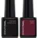 Sensationail Sensational Gel Polish Dark Red Burgundy Black Manicure as OPI DND