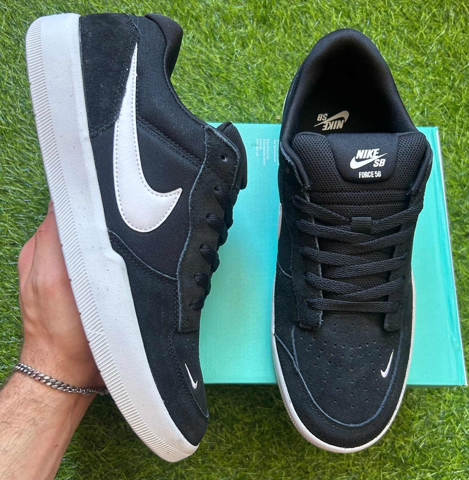 NEW Nike SB Force 58 Black White Men’s Size 13