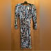 NWOT CACHE SNAKESKIN PRINT WRAP DRESS
