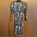NWOT CACHE SNAKESKIN PRINT WRAP DRESS