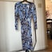 NWOT CACHE SNAKESKIN PRINT WRAP DRESS