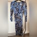 NWOT CACHE SNAKESKIN PRINT WRAP DRESS