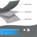 6 Pack Foldable Blanket, Clothes Storage Bags with Durable Handles Thick Fabric