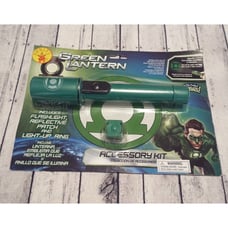 Rubies 2011 DC Green Lantern Hal Jordan Flashlight Patch Light Up Ring New NIB