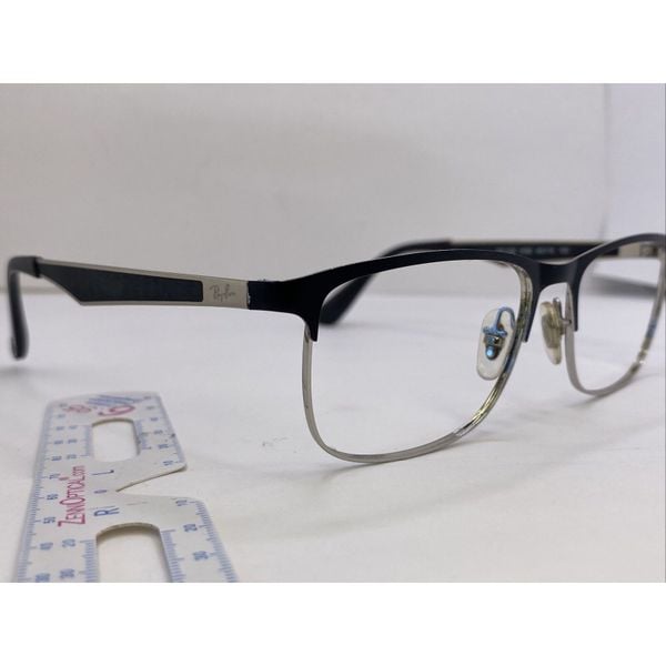 Authentic Ray-Ban Eyeglasses Frames RB 1052 4055 49 [ ] 15 130 MM Black Silver