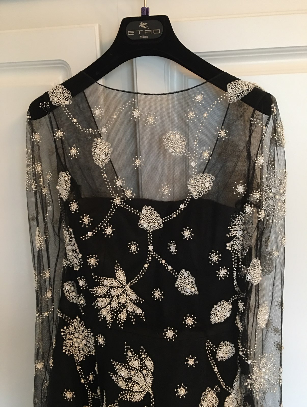 Oscar de la Renta Black Lace Dress Size 6