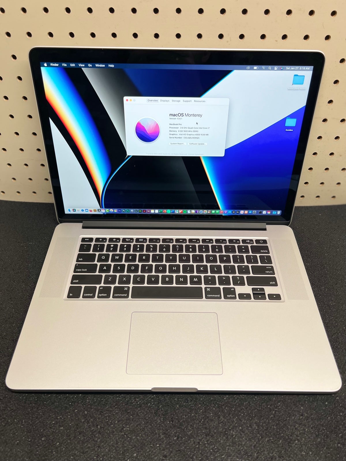 Apple MacBook Pro 15” 512GB in Silver