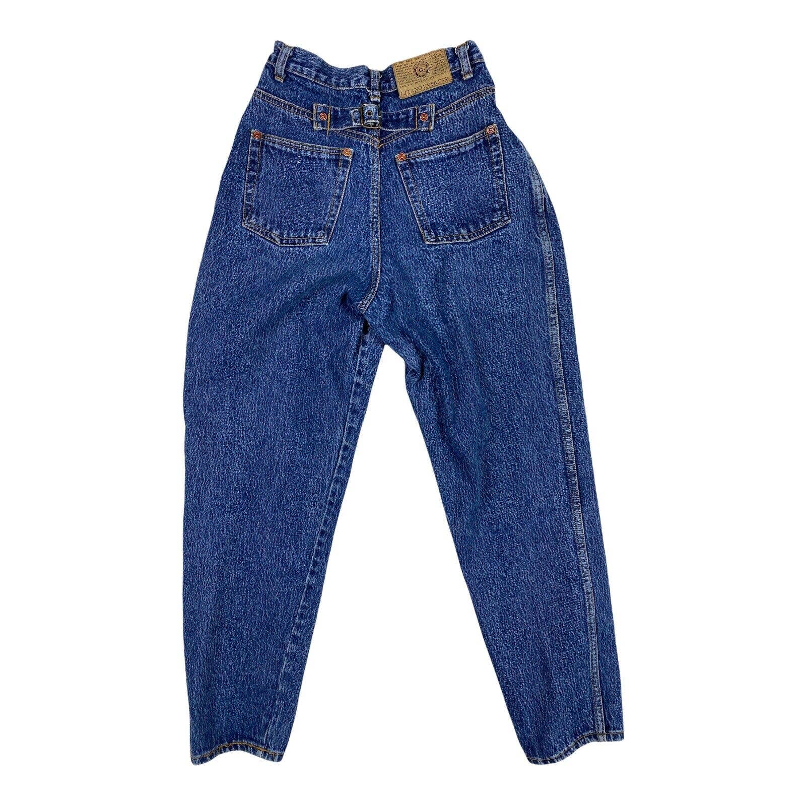 80s vintage Gitano pleated mom jeans size 7/8 24x28 c7