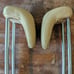 06-10 W251 MERCEDES R350 R320 R500 3RD ROW SEAT HEADREST PAIR Beige Tan LEATHER