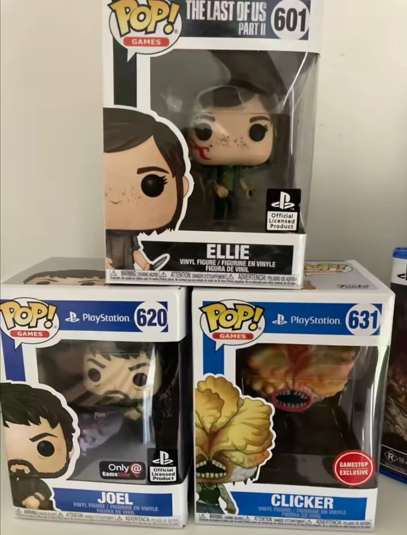 The Last of us Funko pop playstation 3pc set box included