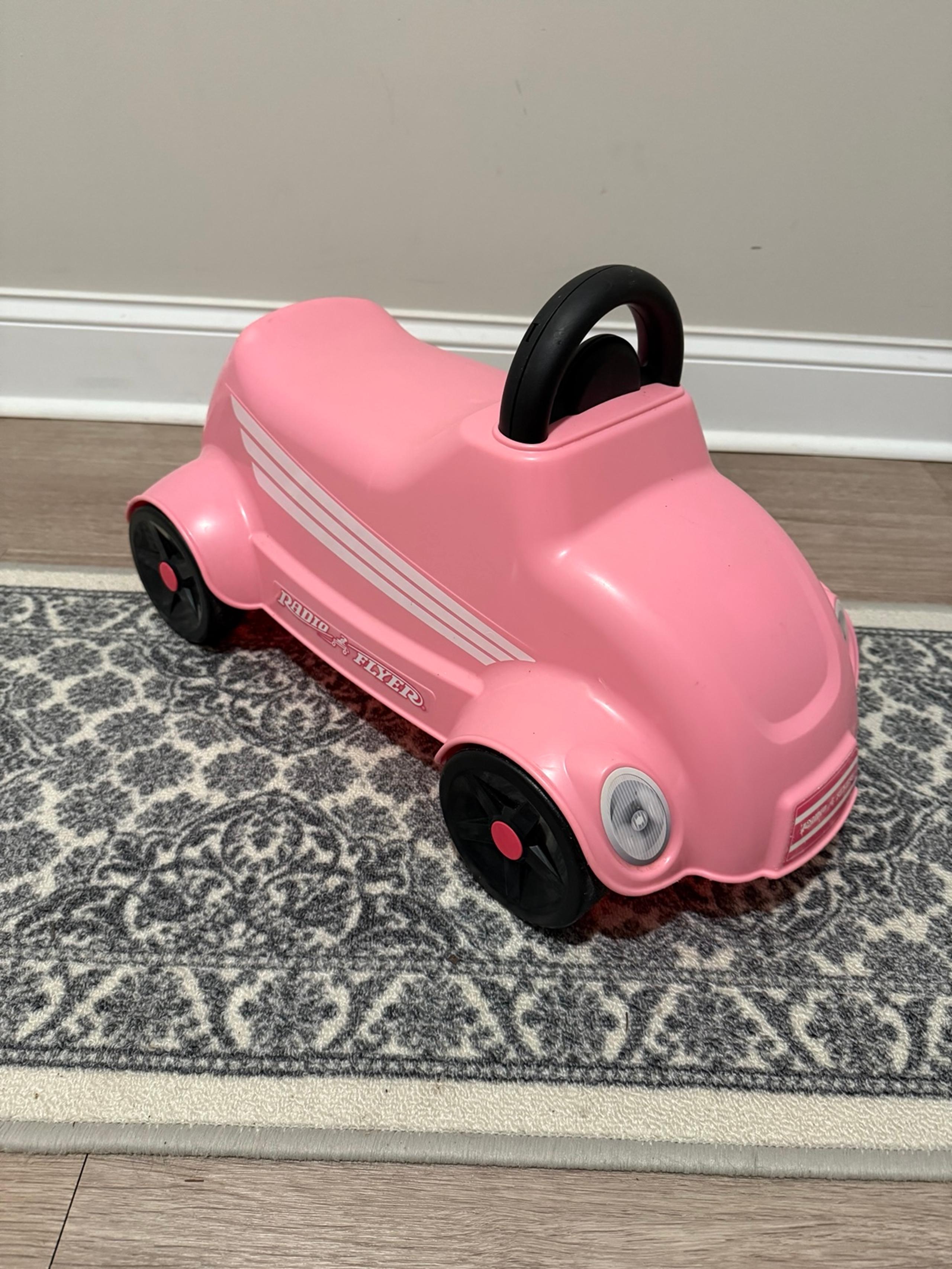 Pink Radio Flyer Ride on Push Car