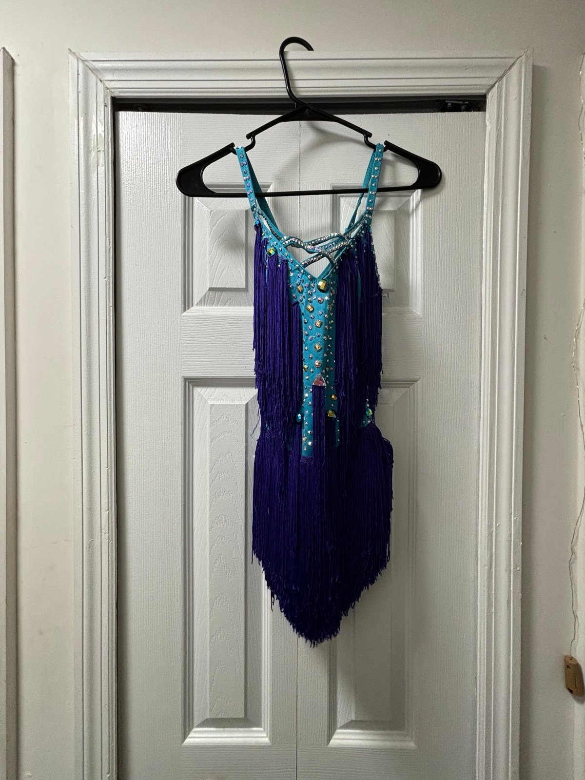 Blue/purple ballroom dress