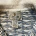 Express Tricot Vintage Womans Large Blue White Zig Zag Quarter Zip Sweater