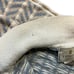 Express Tricot Vintage Womans Large Blue White Zig Zag Quarter Zip Sweater