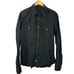 Ari Double Pocket cotton Western Rodeo Style Shirt Raw Hem Black XL