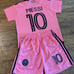 PINK MESSI MIAMI EXTRA LARGE YOUTH SOCCER JERSEY KIT SIZE 30 BOYS SET AGE 12-14