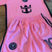 PINK MESSI MIAMI EXTRA LARGE YOUTH SOCCER JERSEY KIT SIZE 30 BOYS SET AGE 12-14
