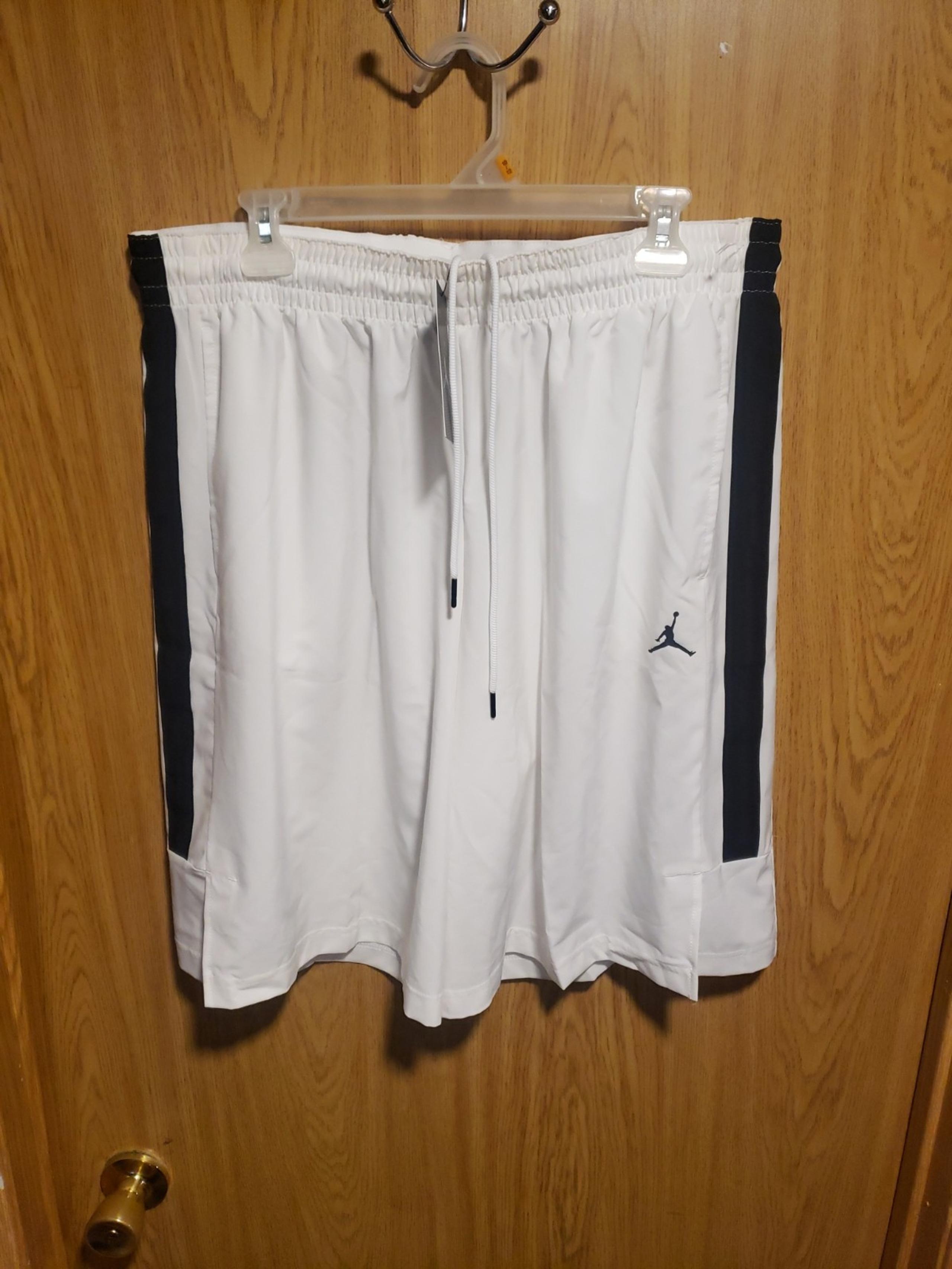 Nike Jordan Jumpman Alpha Team Dry Shorts White Black Mens Size 3XL CJ1129-100